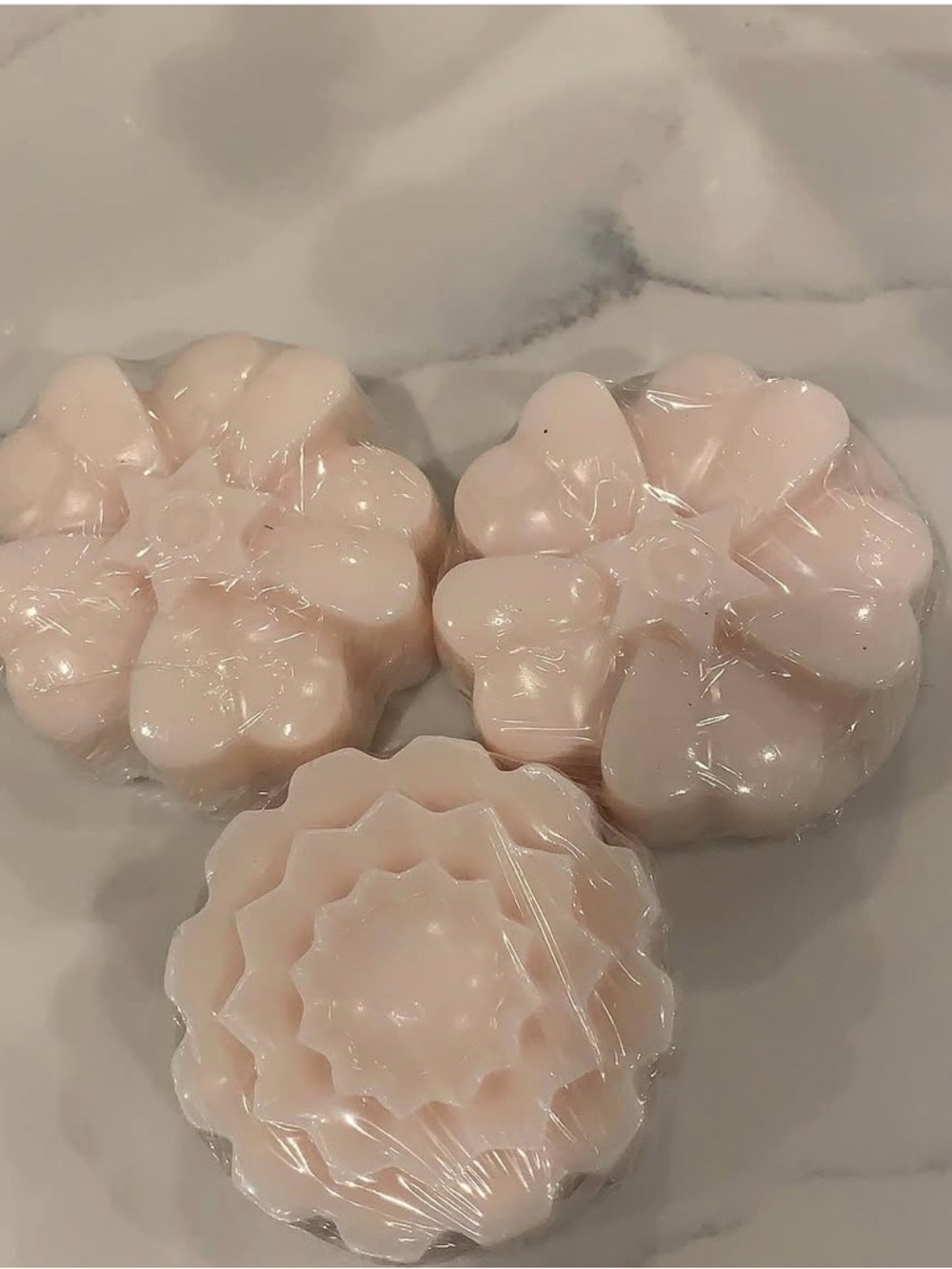 Delicate Pink Floral Bath Soap - Gentle Cleansing Bar